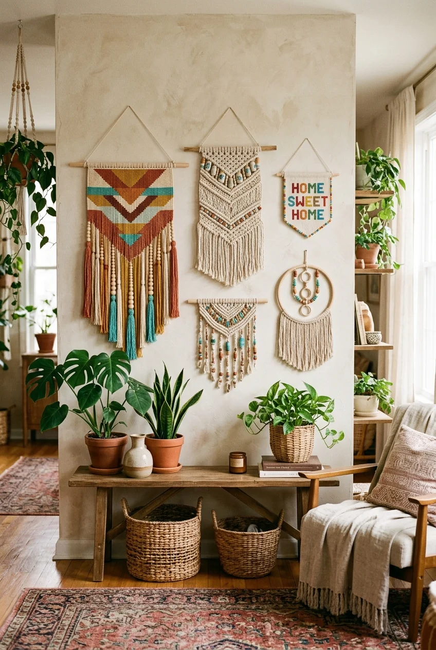 beaded banners 10 DIY ideas for boho decor (AI Generated Image)