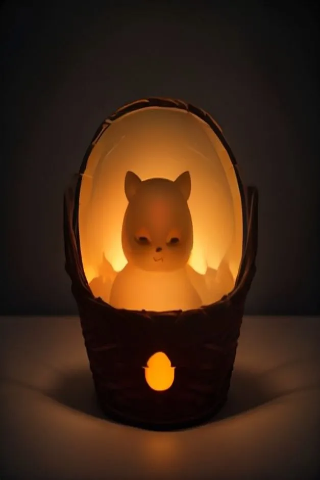 15 Aesthetic Halloween Boo Basket Ideas That Don't Look Cheap 16 Spooky Glow-in-the-Dark Nighttime Hunt Boo Basket - halloween boo basket ideas (AI Generated Image)