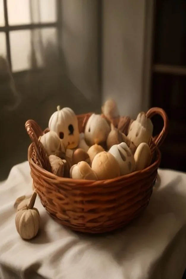15 Aesthetic Halloween Boo Basket Ideas That Don't Look Cheap 7 Spooky Self-Care Spa Day Boo Basket for Besties - halloween boo basket ideas (AI Generated Image)