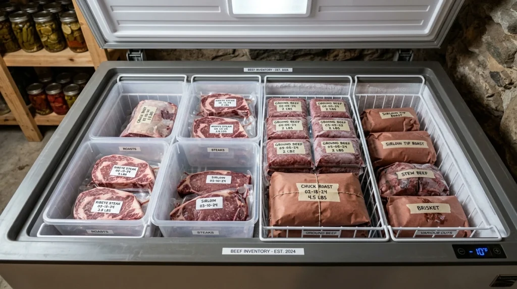Sustainable Living Made Simple | The Natural Living Site.com 9 How to Store a Half Cow in Your Freezer: Space & Prep Guide